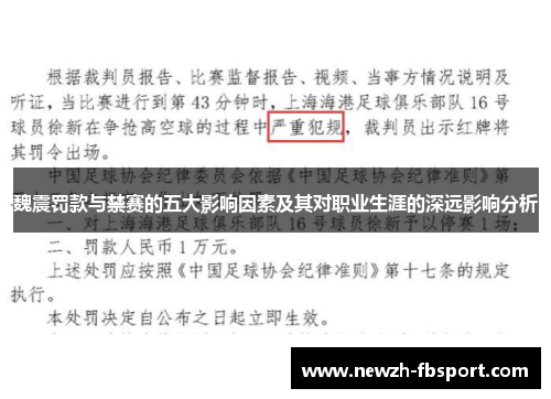魏震罚款与禁赛的五大影响因素及其对职业生涯的深远影响分析